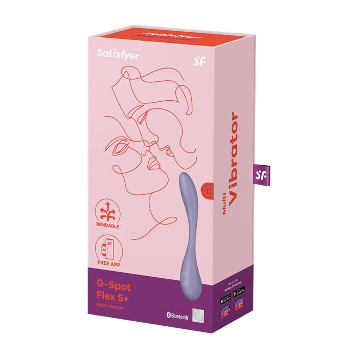 G Spot Flex 5 Multi Vibrador con Satisfyer Connect APP Lilac