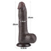 Dildo Dual Layer Piel Deslizante 8