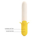 Banana Geek Vibrador con Thrusting USB