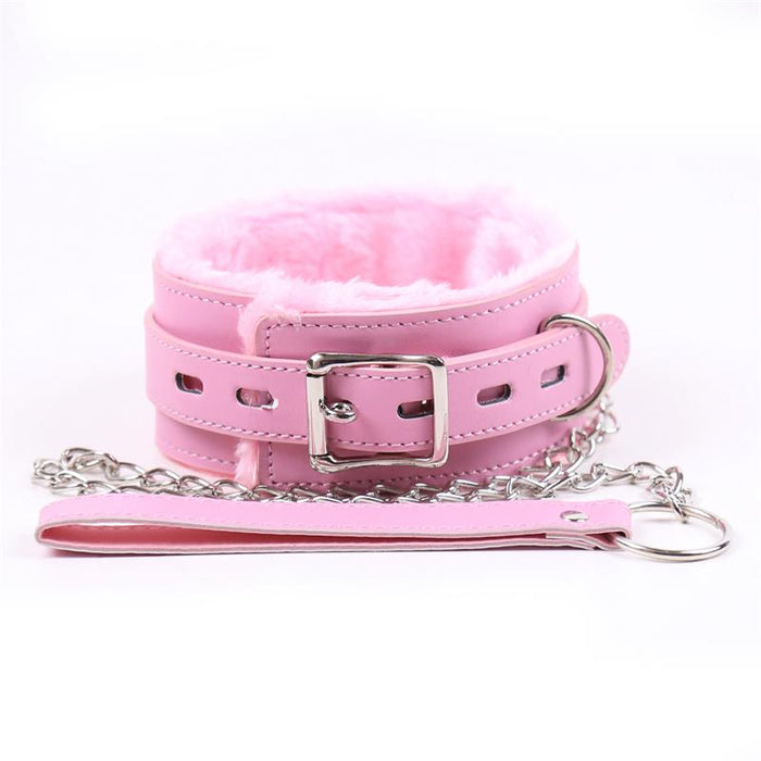 Collar con Correa Rosa Pastel