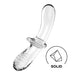 Estimulador de Cristal Double Crystal Hot and Cold Transparente