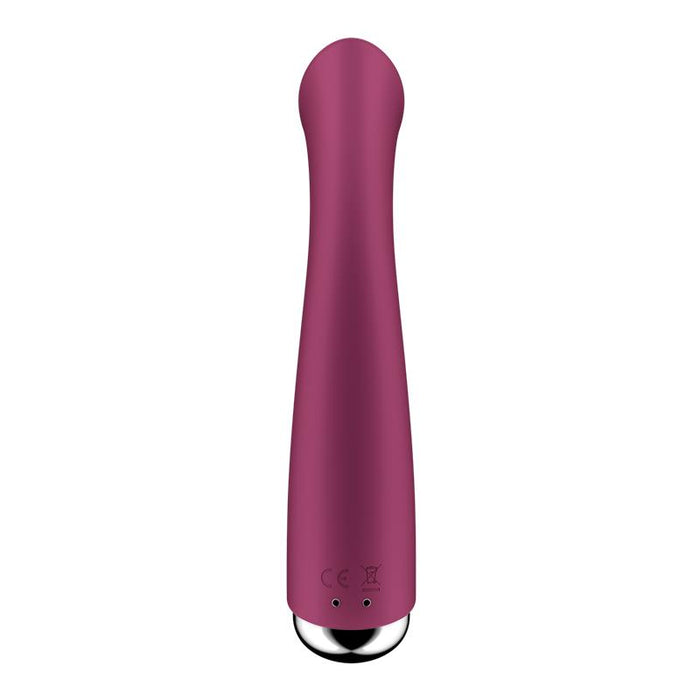 Spinning G Spot 1 Vibrador y Rotador Rojo