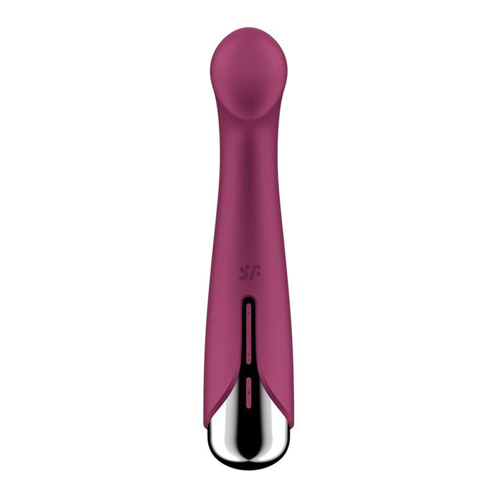 Spinning G Spot 1 Vibrador y Rotador Rojo