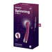 Spinning G Spot 1 Vibrador y Rotador Rojo