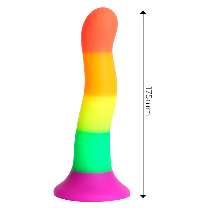 Dildo Color Arcoiris 18 cm