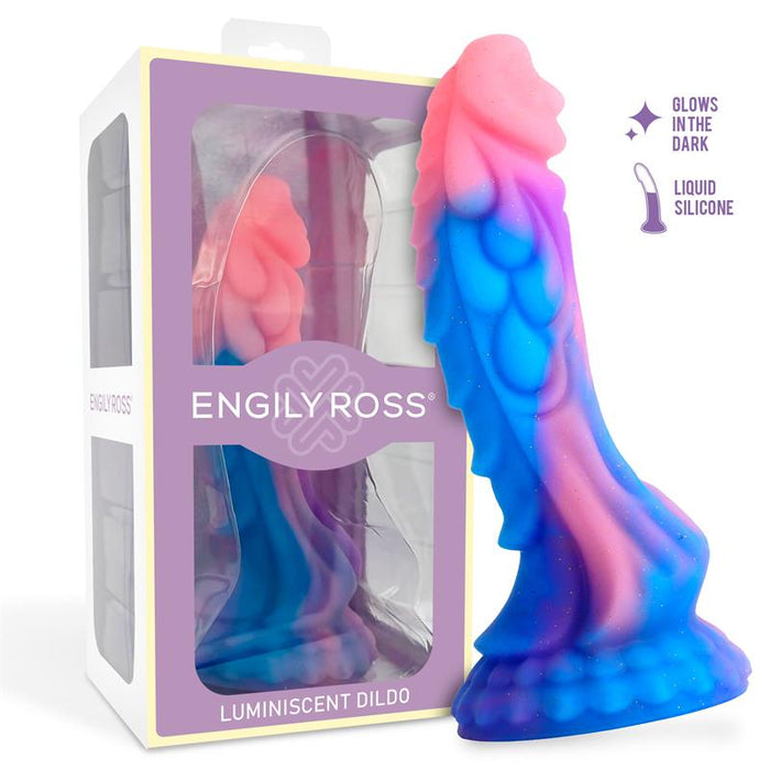 Dildo Dragon Brilla en la Oscuridad 18 cm