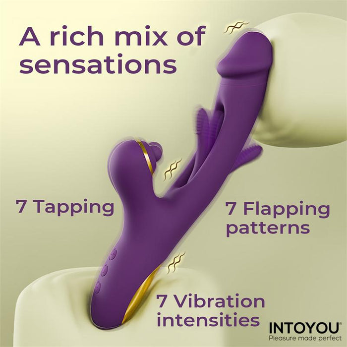 Siter Vibrador con Lengua Movimiento Flipping y Bola Golpeteo