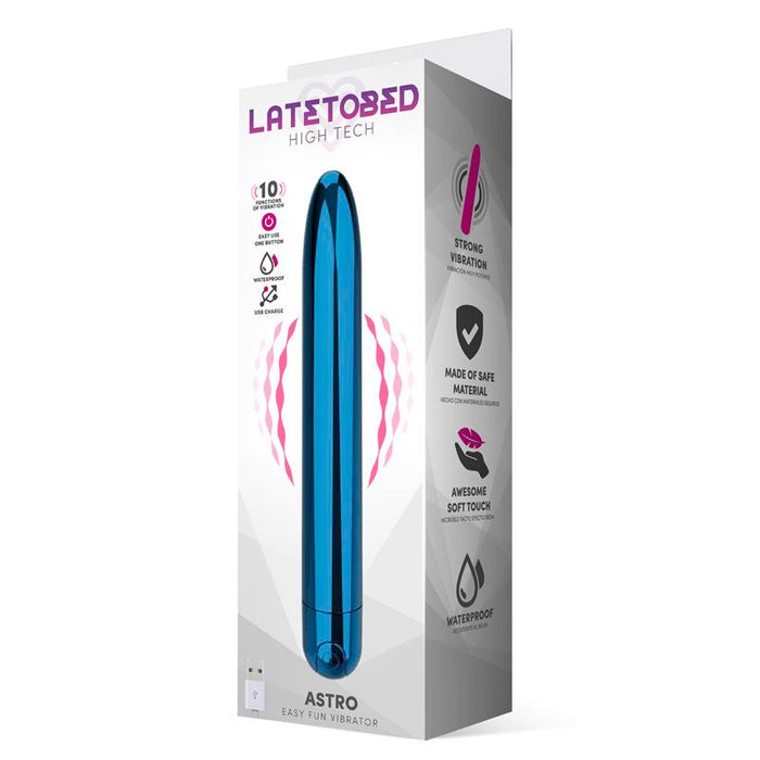 Astro Vibrador 10 Funciones 185 cm USB Azul