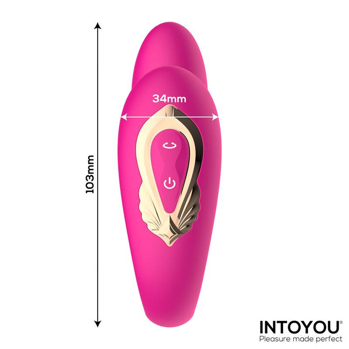 Lanty Vibrador para Parejas con Oscilacion 360º y Control Remoto