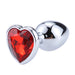 Plug Anal con Joya de Corazon Red Scarlet Talla M