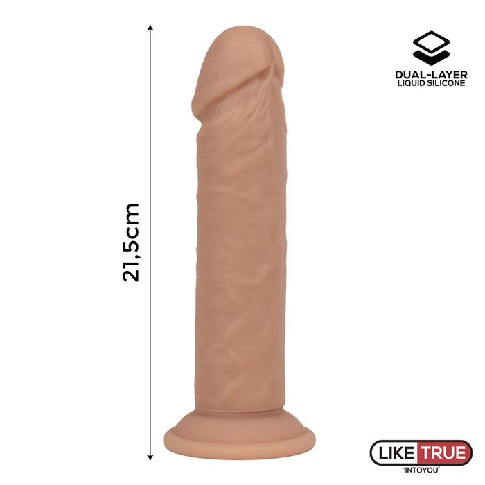 Dildo Realista Silicona Liquida Dual Layer 85