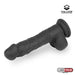 Dildo Realista Silicona Liquida Dual Layer 8 Negra