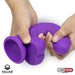 Dildo Realista Silicona Liquida Dual Layer 8 Purpura