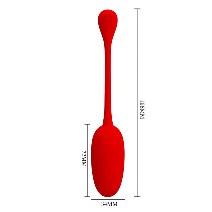 Knucker Huevo Vibrador Rojo