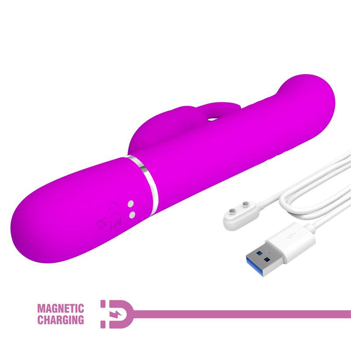 Coale Vibrador con Bolas Rotatorias y Up and Down USB