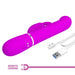 Coale Vibrador con Bolas Rotatorias y Up and Down USB