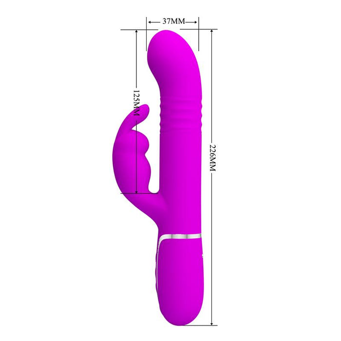 Coale Vibrador con Bolas Rotatorias y Up and Down USB