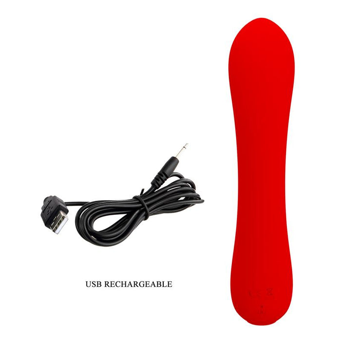 Prescott Vibrasor USB Silicona Rojo