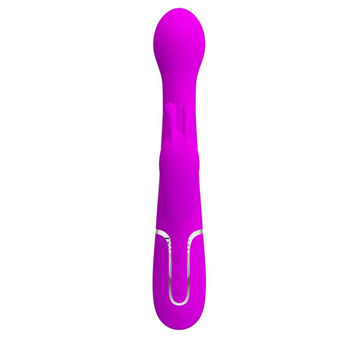 Vibrador con Thrusting y Bolas Rotatorias Dejon Rosa