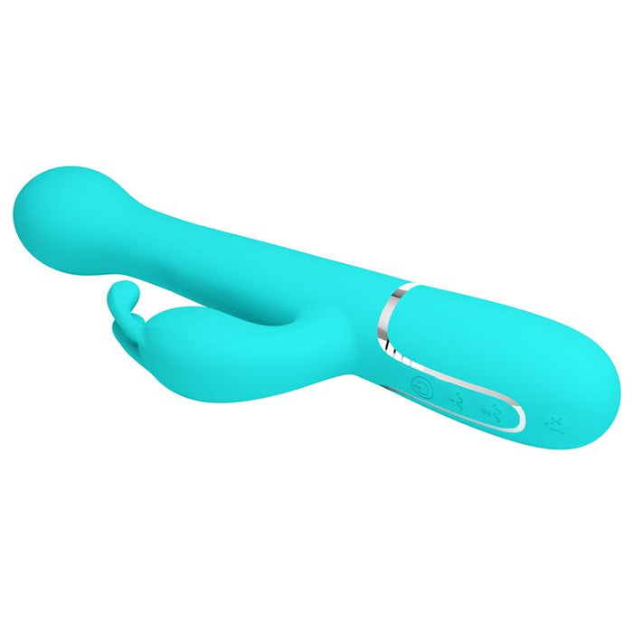 Vibrador con Thrusting y Bolas Rotatorias Dejon Azul