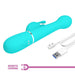 Vibrador con Thrusting y Bolas Rotatorias Dejon Azul