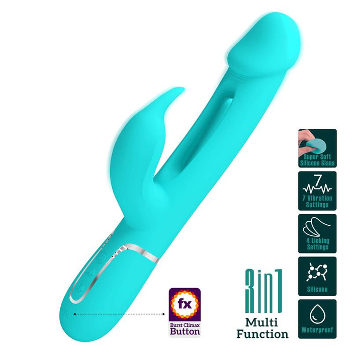 Vibrador con Lengua Kampas Verde