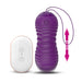 Orio Huevo Vibrador y Movimiento Telescopico Up and Down Control Remoto Purpura