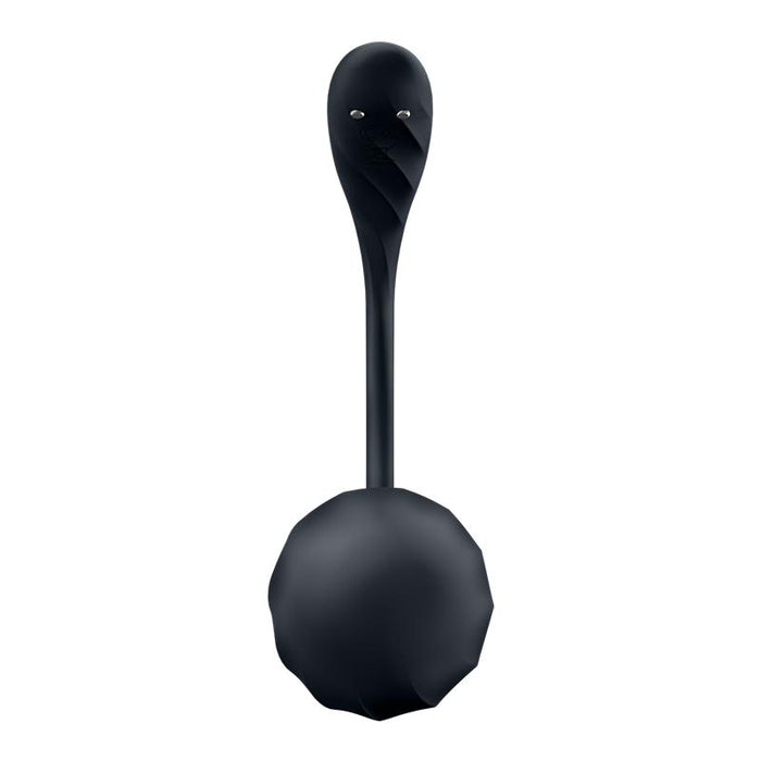 Ribbed Petal con Satisfyer Connect APP Negro