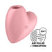 Cutie Heart Succionador de Clitoris y Vibracion Rosa