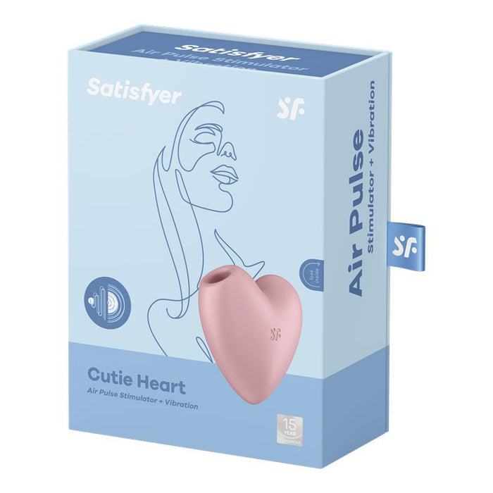 Cutie Heart Succionador de Clitoris y Vibracion Rosa