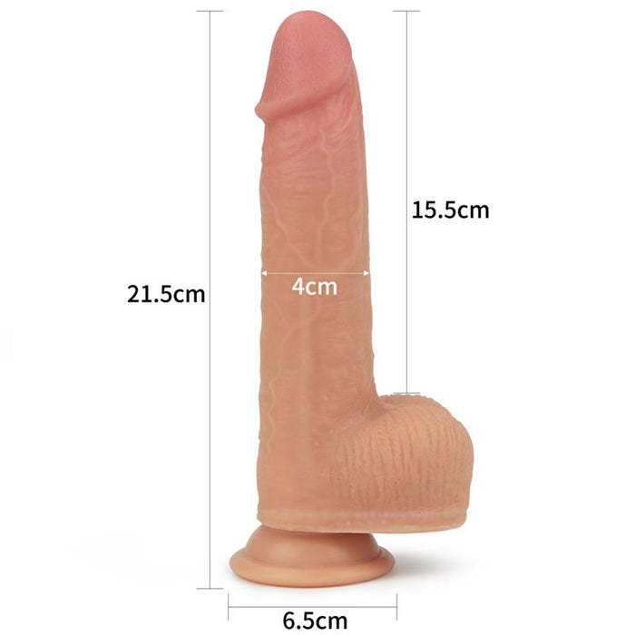 Dildo Nature Cock con Vibracion y Rotacion Anthony Natural