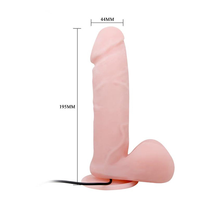 Dildo con Vibracion y Rotacion con Control Remoto