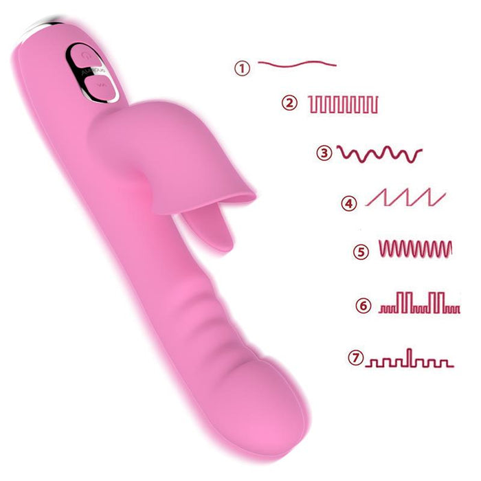 T May Vibrador con Empuje y Movimiento Swing