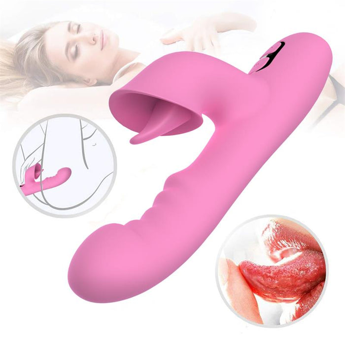 T May Vibrador con Empuje y Movimiento Swing