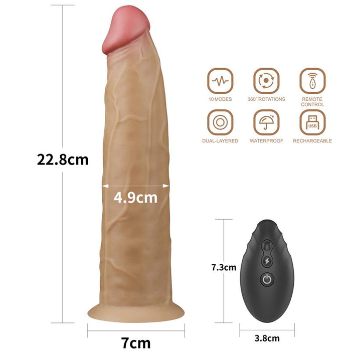 Vibrador con Rotacion Doble Capa 9