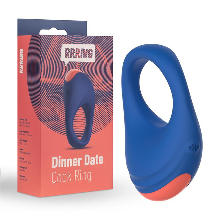 Rring Dinner Date Anillo para el Pene con Vibracion USB Silicona