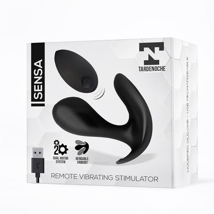 Sensa Estimulador Control Remoto USB SIlicona Liquida Negro