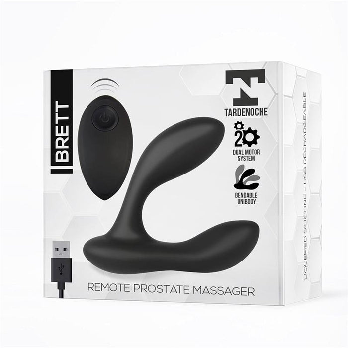 Brett Masajeador Prostatico Control Remoto USB Silicona Liquida