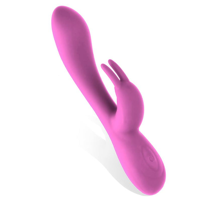 Mauve Vibrador Unibody Silicona Liquida USB Rosa