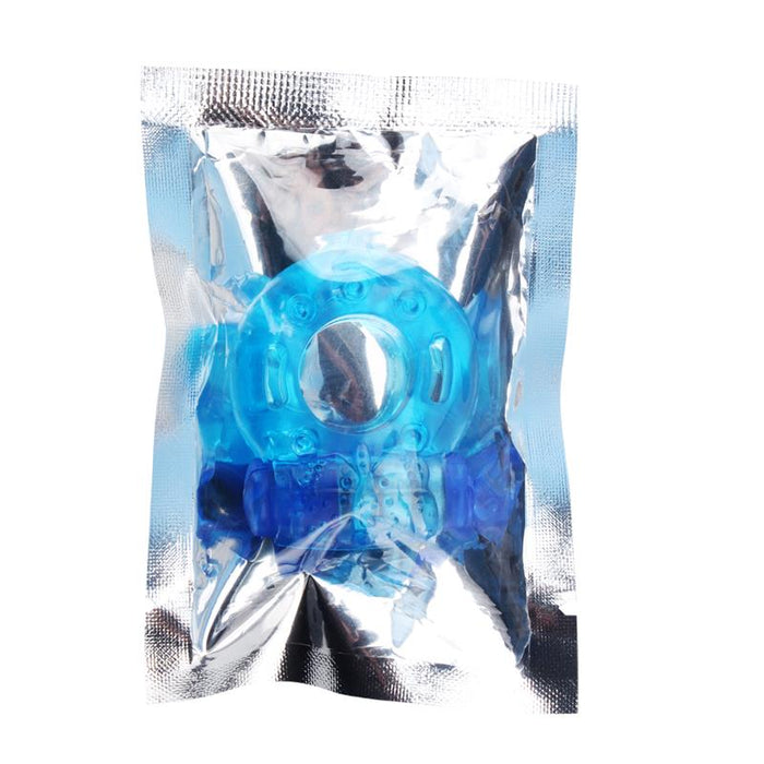 Anillo para el Pene y Vibracion 18 cm Azul