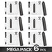 Pack de 6 Shady Bala Vibradora Recargable USB Impermeable