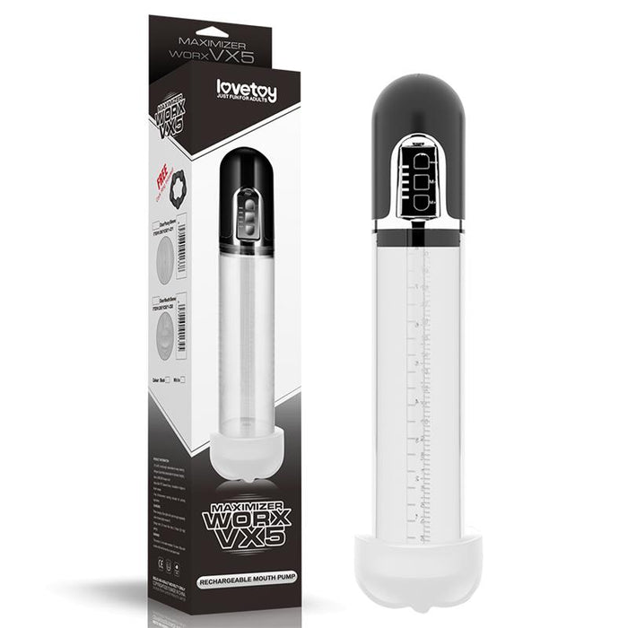 Bomba para el Pene Automatica Maximizer Worx VX5 USB Boca