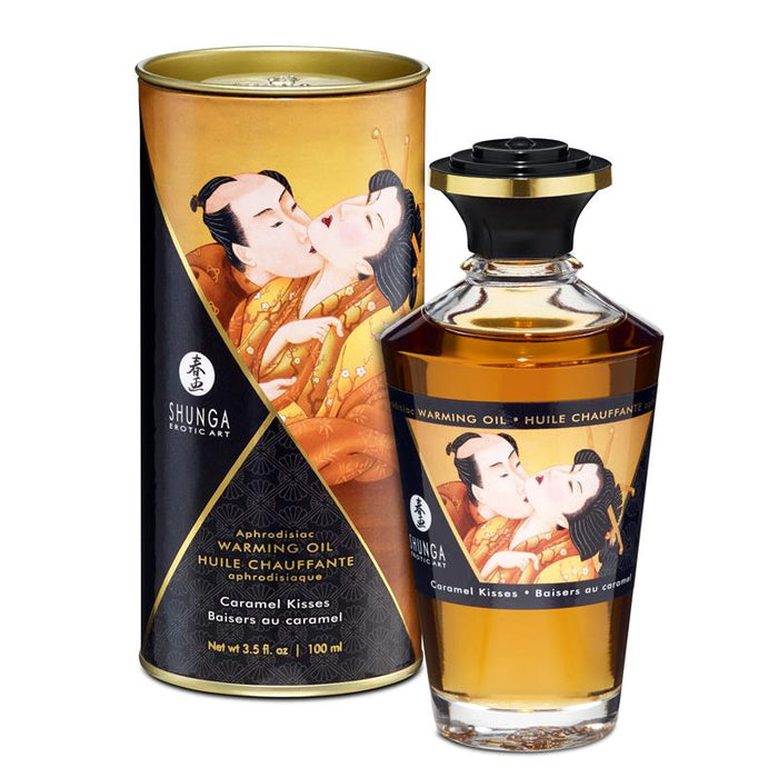 Shunga Aceite de Masaje Efecto Calor Aroma a Caramelo