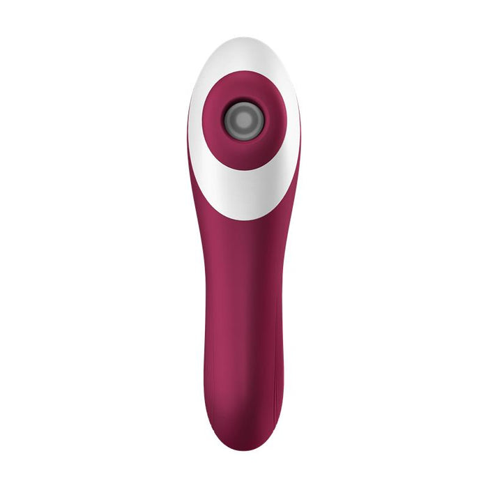 Dual Crush Vibrador y Succionador USB Rojo