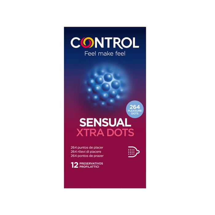 Sensual Xtra Dots Punteados 12 uds