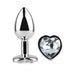 Plug Anal con Joya de Corazon Blanco Talla L