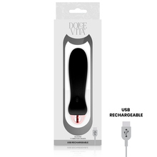 Comprar DOLCE VITA Vibrador Recargable Five Negro – Diseño Ergonómico Con Siete Velocidades Ajustables-Noxtic