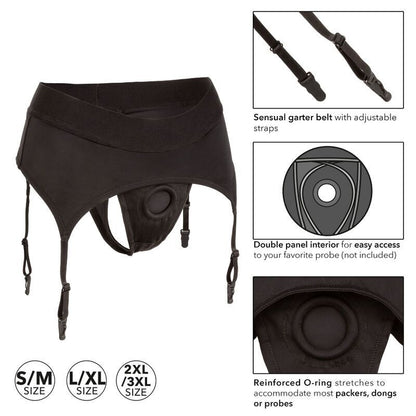 CALEXOTICS - BOUNDLESS ARNÉS TANGA CON LIGUERO S/M-CALEXOTICS-Noxtic