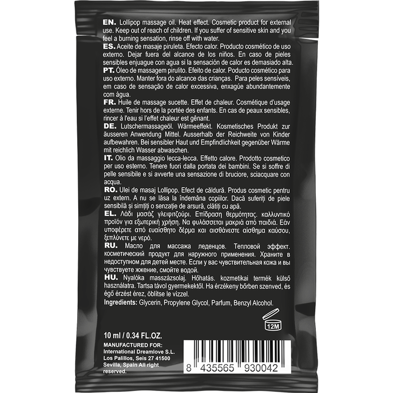 Comprar COQUETTE Aceite Masaje Kissable Efecto Calor 10 ML – Aceite Aromático Para Momentos de Placer Sensorial-Noxtic