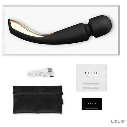 Comprar LELO Smart Medium Wand 2 Negro – Masajeador Ergonomico Para Placer Intimo-Noxtic